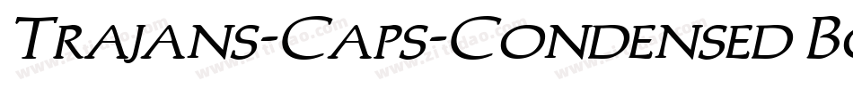 Trajans-Caps-Condensed Bold Italic字体转换